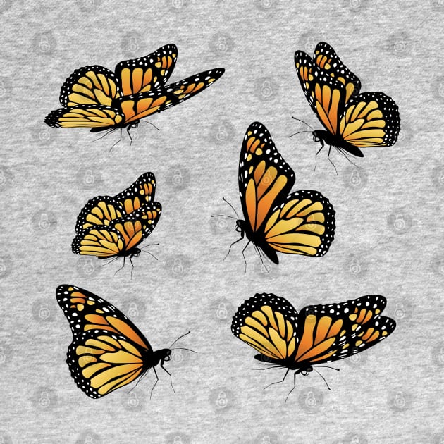 Monarch butterflies by AnnArtshock